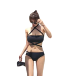 Tube Top Halter Bikini Split Swimsuit