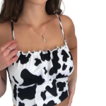 Cute Cow Print Top