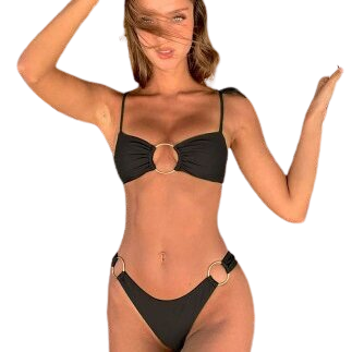 Halter three-point bikini