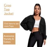Crop Top Jacket on woman tops