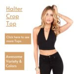 Halter Crop Top at woman tops