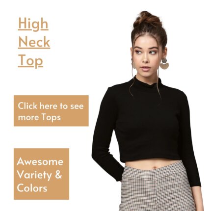 High Neck Top at woman tops