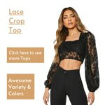 Lace Crop Top at woman tops