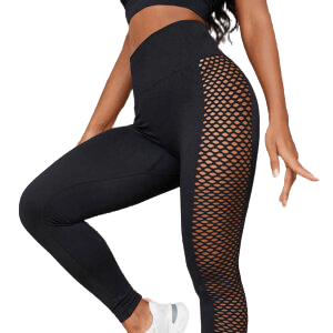 Fitness Yoga Pants Hollow Out Leggings For Women Tummy Control Workout Running