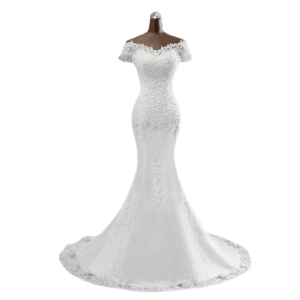 Tube Top Bridal Slim Wedding Dress Mermaid Lace Wedding Dress