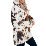 Cow Print Pullover Sweater Top