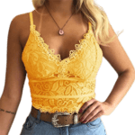 See-through lace sling bra Top