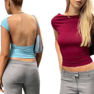 New Spice Gouged Backless Top