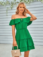 Spring And Summer Casual Solid Color Dress Women 33