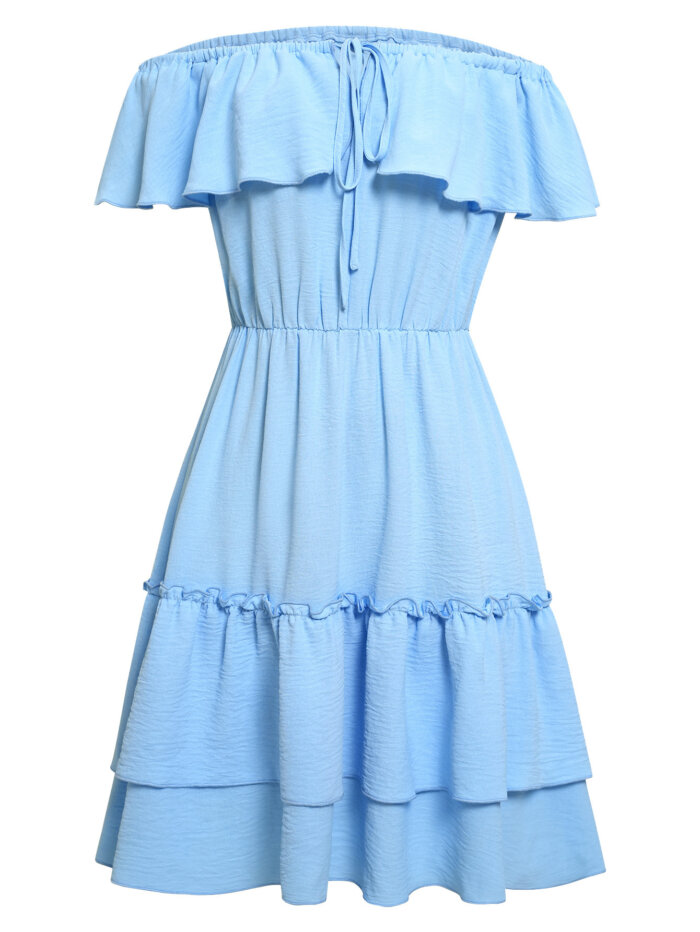 Spring And Summer Casual Solid Color Dress Women 31