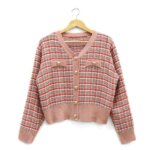 Thin Net Red Sweater Crop Top Jacket 11
