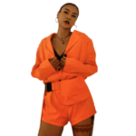 Orange Top Jumpsuit
