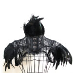 Cosplay Lace Feather Top Cape And Shawl 15