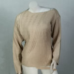 Ladies Crop Top Sweater Ladies Retro Top Lazy Knitted Cashmere Sweater 57