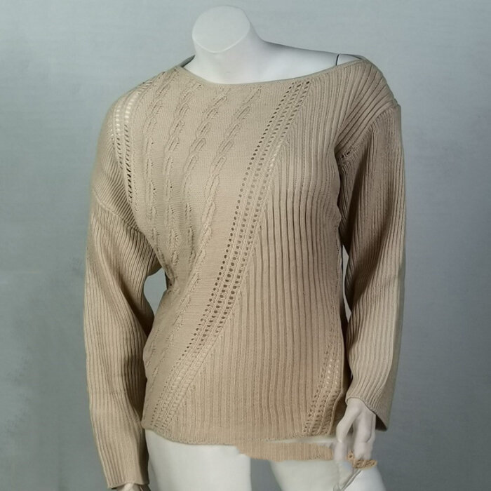 Ladies Crop Top Sweater Ladies Retro Top Lazy Knitted Cashmere Sweater 57