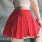 Cute Girly Top Pleated Skirt Unlined Suit 7