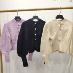 Women's Crop Top Sweater Cardigan Coat Top 9
