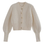 Women's Crop Top Sweater Cardigan Coat Top 15