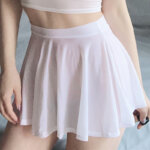 Cute Girly Top Pleated Skirt Unlined Suit 11