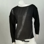 Ladies Crop Top Sweater Ladies Retro Top Lazy Knitted Cashmere Sweater 55