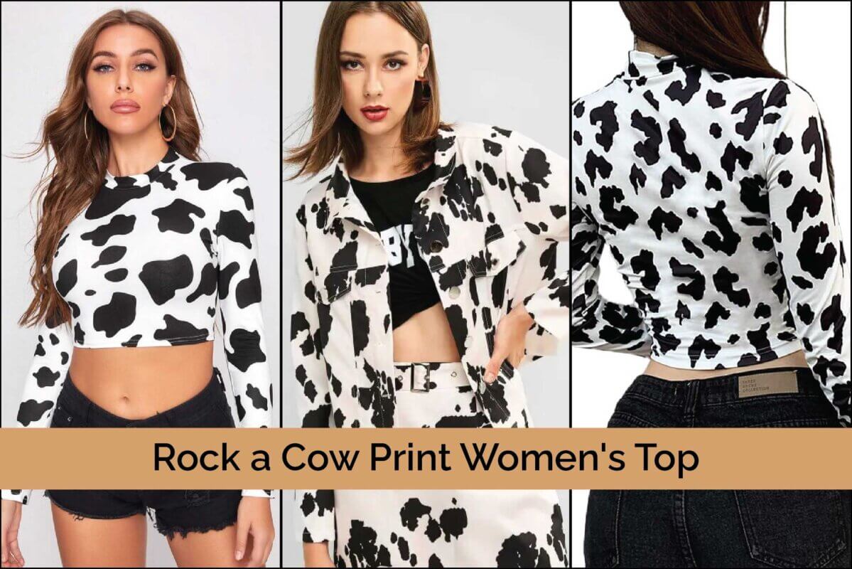 How to Rock a Cow Print Womens Top