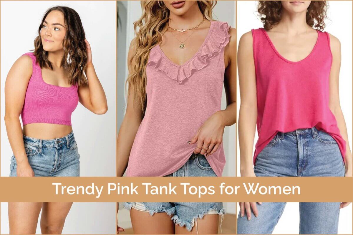 Trendy Pink Tank Tops for Women