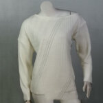 Ladies Crop Top Sweater Ladies Retro Top Lazy Knitted Cashmere Sweater 59