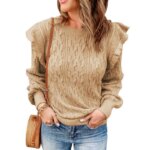 Women's Loose Long-sleeved Bottoming Crop Top Sweater 105