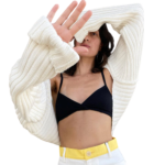 Shawl Crop Top Feminine Open-chested Sweater