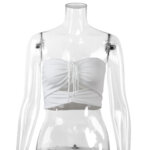 White Cut-Out Tie-Up Tube Top 5